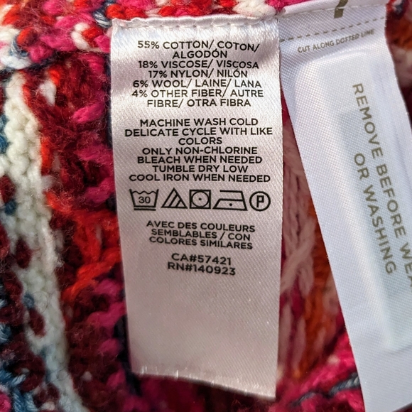 Loft Fair Isle Long Sleeve Sweater nwot - Picture 5 of 5